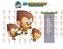 Monkey 2D Game Character Sprites Screenshot 1