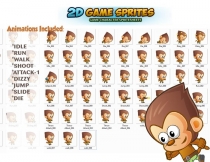 Monkey 2D Game Character Sprites Screenshot 2