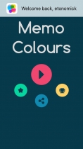 Memo Colours - iOS Game Source Code Screenshot 1