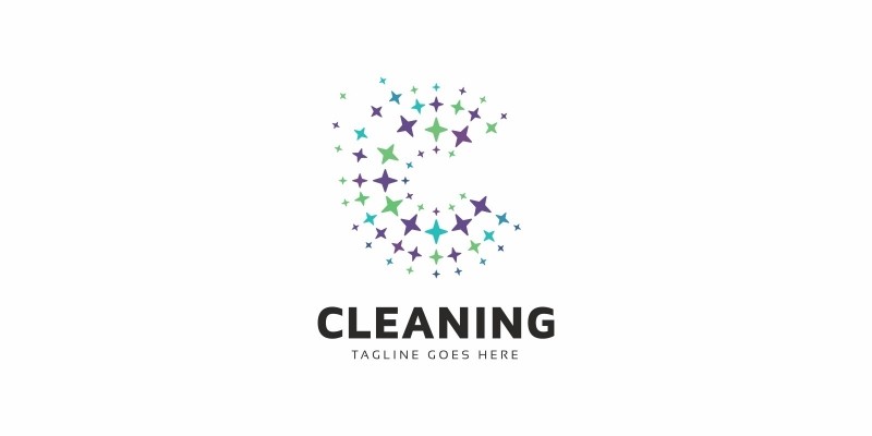 Cleaning C Letter Logo