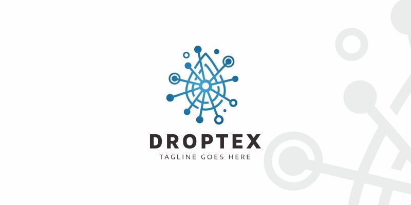 Drop Technology Logo Template