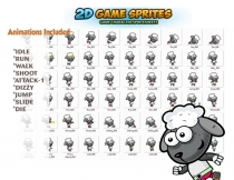 Sheep 2D Game Character Sprites Screenshot 2