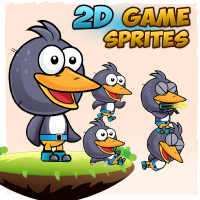 Penguin Game Character Sprites