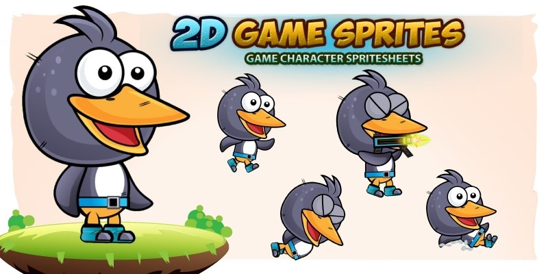 Penguin Game Character Sprites