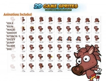 Horse 2D Game Character Sprites Screenshot 2
