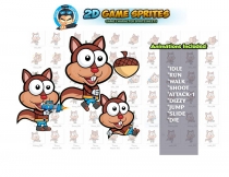Squirrel 2D Game Character Sprites Screenshot 1