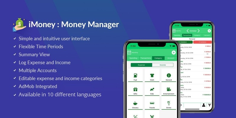 iMoney - Money Manager iOS