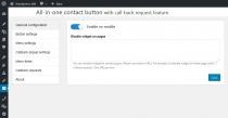 Contact Us All-In-One Button - WordPress Plugin Screenshot 3