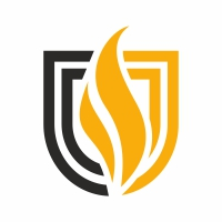 Unique Fire U Letter Logo