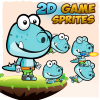 Dino 2D Game Character Sprites