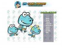 Dino 2D Game Character Sprites Screenshot 1