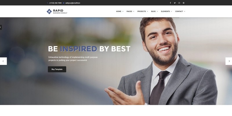 Rapid - Business Consulting and Corporate Template by ChitrakootWeb ...