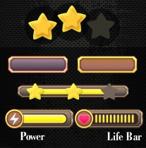 Metallic Game UI Screenshot 1