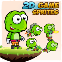 Turtle 2D Game Character Sprites