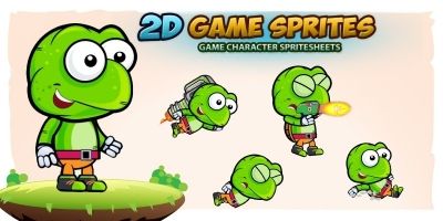Turtle 2D Game Character Sprites