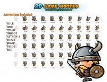 Viking 2D Game Character Sprites Screenshot 2
