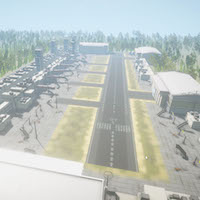 Airport Level Unity 3D Model
