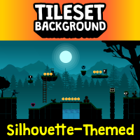 Silhouette Shadow Tileset and Background
