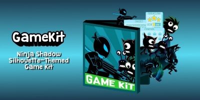Ninja Shadow Silhouette - Themed Game Kit