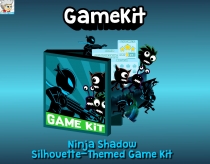 Ninja Shadow Silhouette - Themed Game Kit Screenshot 1