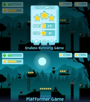 Ninja Shadow Silhouette - Themed Game Kit Screenshot 2
