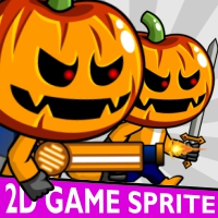 Halloween Boy 2D Game Character Sprite