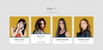 Bootstrap Team Member Showcase Screenshot 1