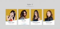 Bootstrap Team Member Showcase Screenshot 2