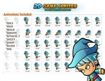 Mage 2D Game Character Sprites Screenshot 2