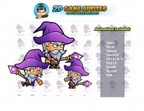 Wizard 2D Game Character Sprites Screenshot 1