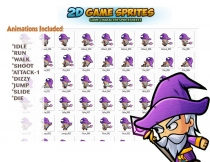 Wizard 2D Game Character Sprites Screenshot 2