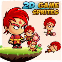 FireMage 2D Game Character Sprites