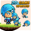 Ice Mage 2D Game Character Sprites