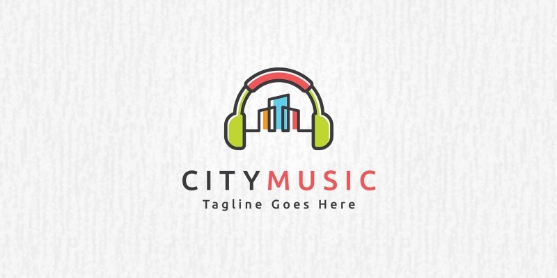 City Music Logo Template