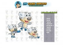 White Tiger 2D Game Character Sprites  Screenshot 1