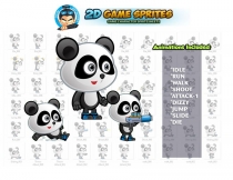Panda 2D Game Character Sprites  Screenshot 1