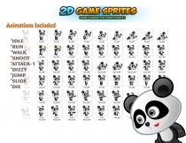 Panda 2D Game Character Sprites  Screenshot 2