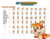 Squirrel 2D Game Character Sprites  Screenshot 2