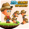 CowBoy 2D Game Character Sprites