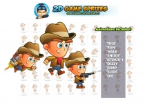 CowBoy 2D Game Character Sprites Screenshot 1