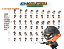 Bad Guy 2D Game Character Sprites Screenshot 2