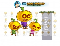 Pumpkins 2D Game Character Sprites Screenshot 1