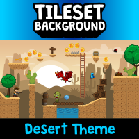 Desert 2D Tileset and Background