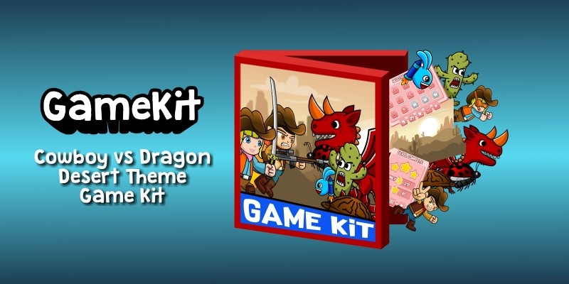 Cowboy vs Dragon Desert Theme Gamekit