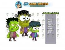 Frankenstein 2D Game Character Sprites  Screenshot 1