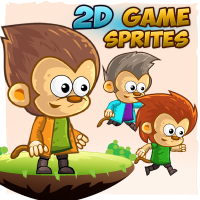 Monkey&#039;s 2D Game Character Sprites