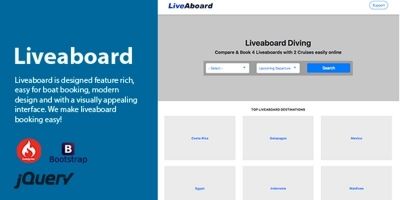 Live aboard - Boat Booking PHP Script