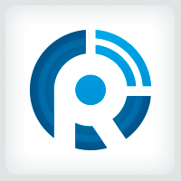 Letter R Signal Logo
