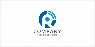Letter R Signal Logo
