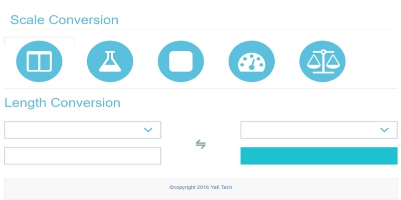 Unit Conversion Scale jQuery Bootstrap